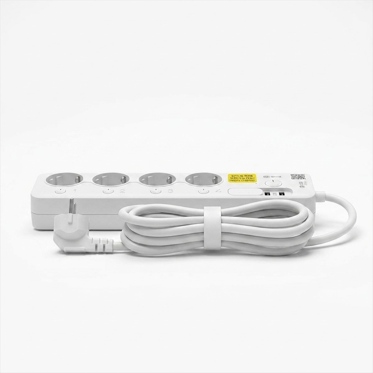 4-Port IoT Smart Power Strip with Dual Fast-Charging USB (Model G) ( Pre Owned )