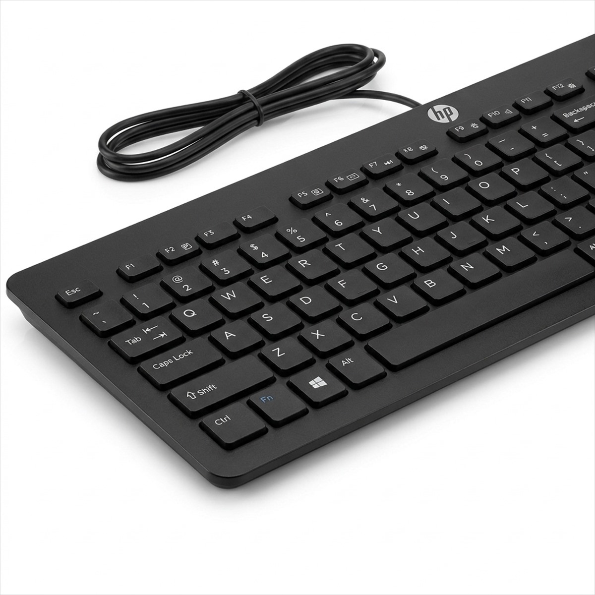 HP K1600 Wired USB Keyboard – Full-Size Desktop Keyboard (Black)