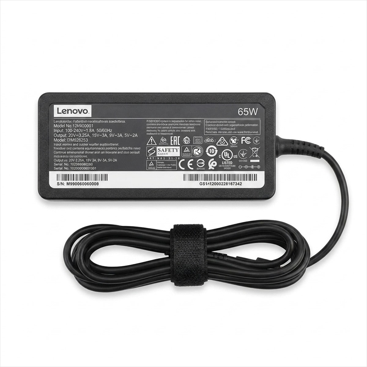 Lenovo 65W AC Laptop Power Adapter Charger (20V 3.25A)